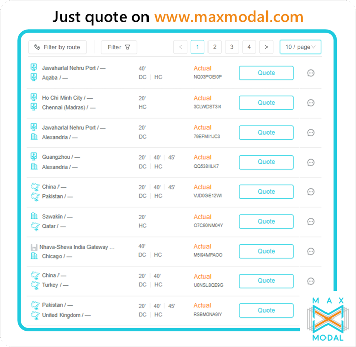 Don’t miss fresh rate requests on MAXMODAL 