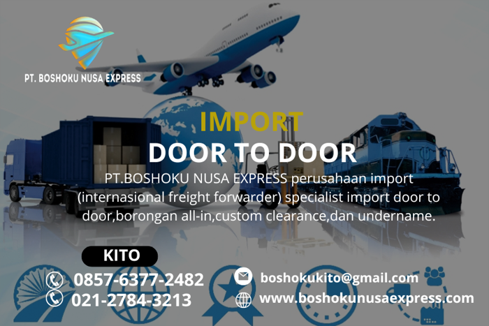 Jasa Import Door To Door - Via Laut Dan Udara