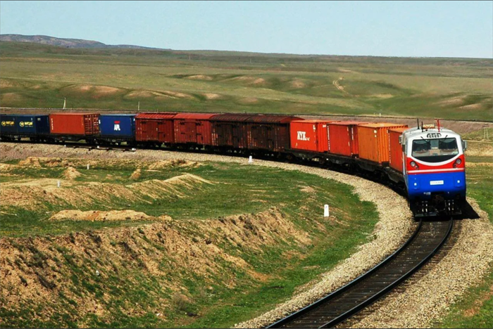 Train traffic on China-Kazakhstan