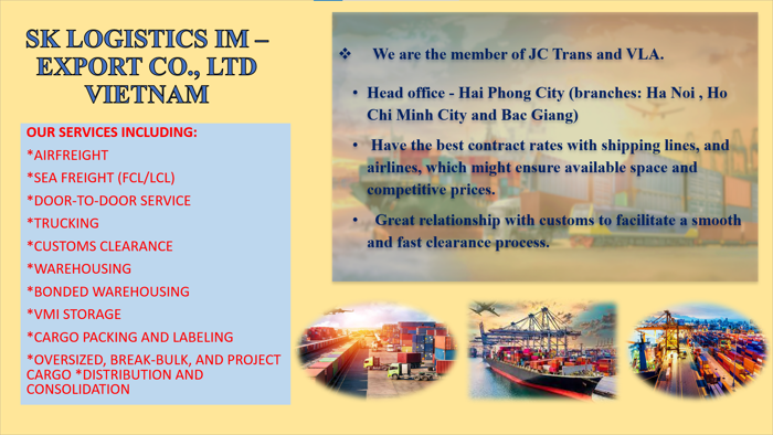 Cooperate invitation from SK LOGISTICS IM – EXPORT CO.; LTD Vietnam!!!