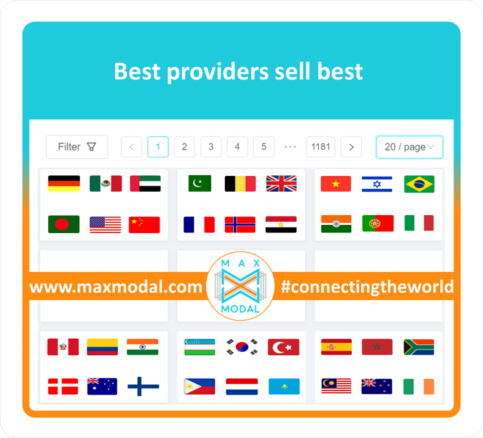 Providers sell best on www.maxmodal.com. 